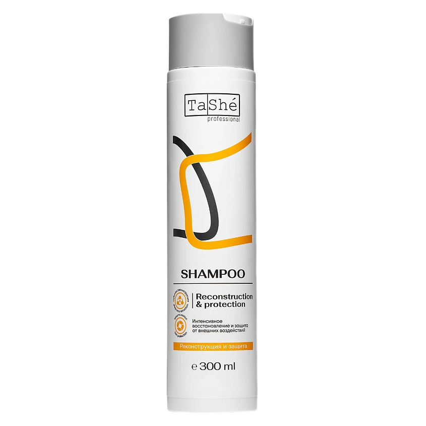 TaShé Professional Reconstruction & Protection Shampoo — Бессульфатный восстанавливающий шампунь для поврежденных волос.
