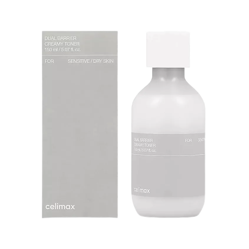 Celimax Dual Barrier Creamy Toner — Интенсивно увлажняющий кремовый тонер для чувствительной и сухой кожи лица.